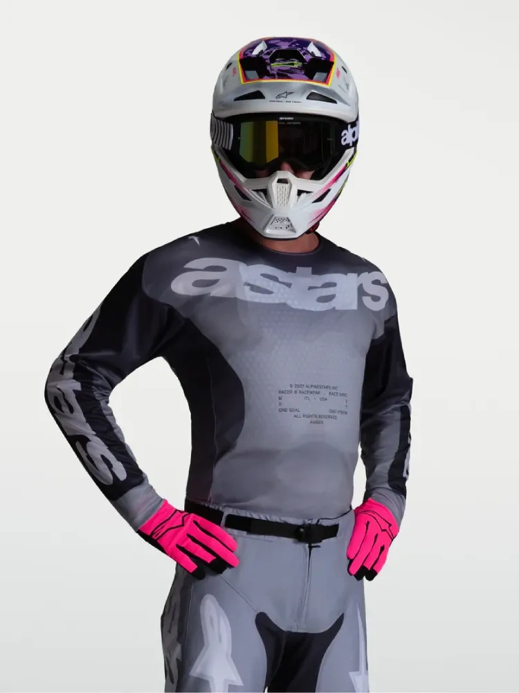 Bluza cross Alpinestars MX Racer Amber szara