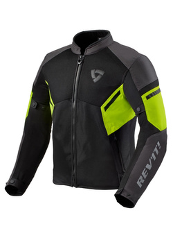 Kurtka motocyklowa tekstylna REV’IT! GT-R Air 3 czarno-fluo żółta