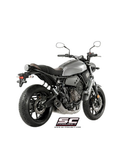 Pełny układ wydechowy 2-1, SC-Project S1 Titanium + Carbon - Yamaha XSR 700 [16-20]