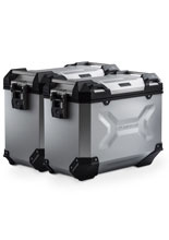 Zestaw: kufry boczne + stelaże EVO TRAX ADV SW-Motech Yamaha MT-07 Tracer (16-23) [poj.: 2 x 45 L] srebrne