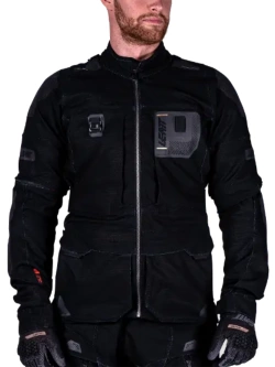Kurtka motocyklowa tekstylna Leatt Rally 5.5 Stealth czarna