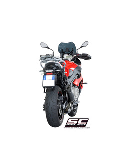 Tłumik SC-Project, Oval (Wersja wysoka) Titanium / Carbon (Slip On) - BMW S 1000 XR [15-16]