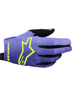 Rękawice cross Alpinestars MX Radar fioletowo-czarne-fluo