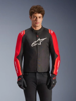 Kurtka motocyklowa tekstylna Alpinestars T-SPS V2 czarno-czerwono-szara