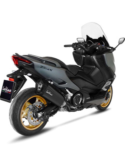 Pełny układ wydechowy z katalizatorem LeoVince LV-12 Black Edition Header Pipe [Slip-On, Stainless Steel] do Yamaha T-Max 560/Tech Max (20-24)