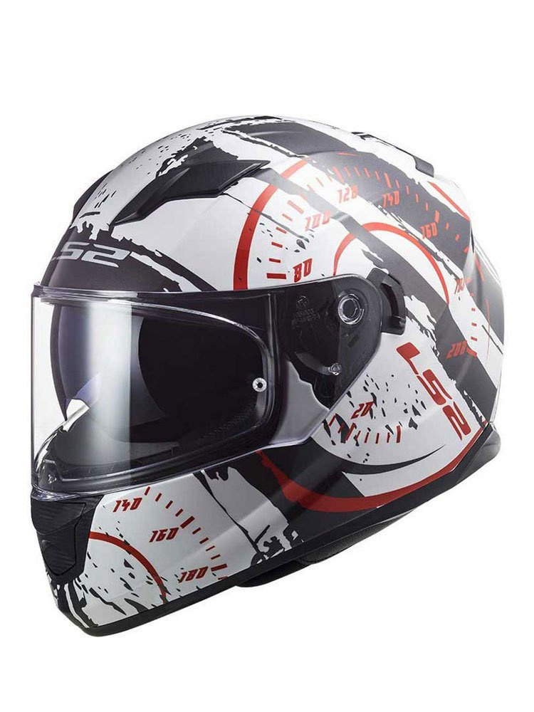 Kask integralny LS2 FF320 Stream Evo Tacho biało-czarno-czerwony
