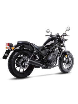 Tłumik motocyklowy LeoVince Classic Racer Black Edition czarny do Hondy CMX 500 Rebel (17-)/ 300 Rebel (17-24)