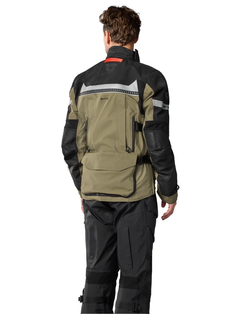 Kurtka motocyklowa tekstylna REV'IT! Dominator 3 GTX czarno-zielona