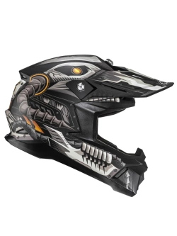 Kask enduro HJC C50 Mecha Beast czarno-szary