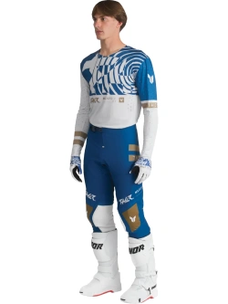 Rękawice cross Thor Sportmode Mind Control biało-niebieskie