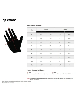 Rękawice cross Thor Sportmode błękitne