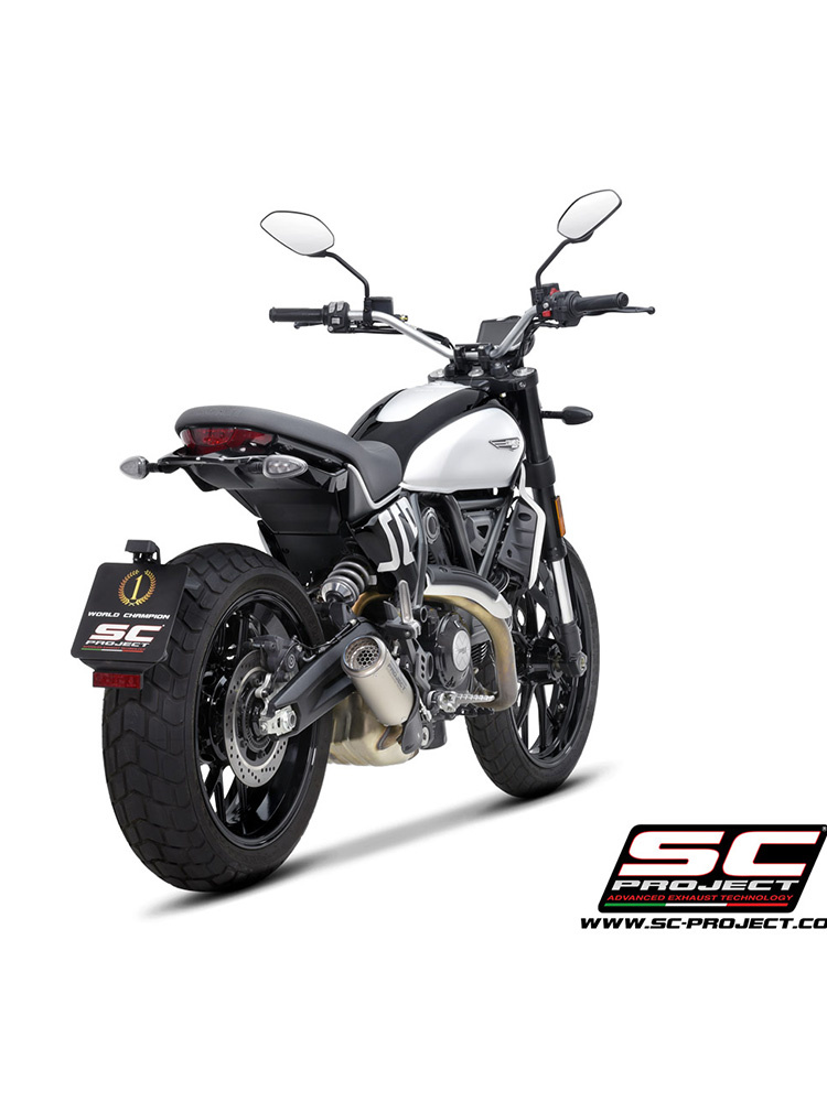 Tłumik motocyklowy SC-Project CR-T Ducati Scrambler 800 (23-) tytan