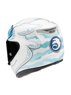 Kask integralny HJC RPHA 12 Light Fury Universal biało-niebieski