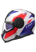 Kask szczękowy LS2 FF902 Scope II Duria biało-niebiesko-czerwony