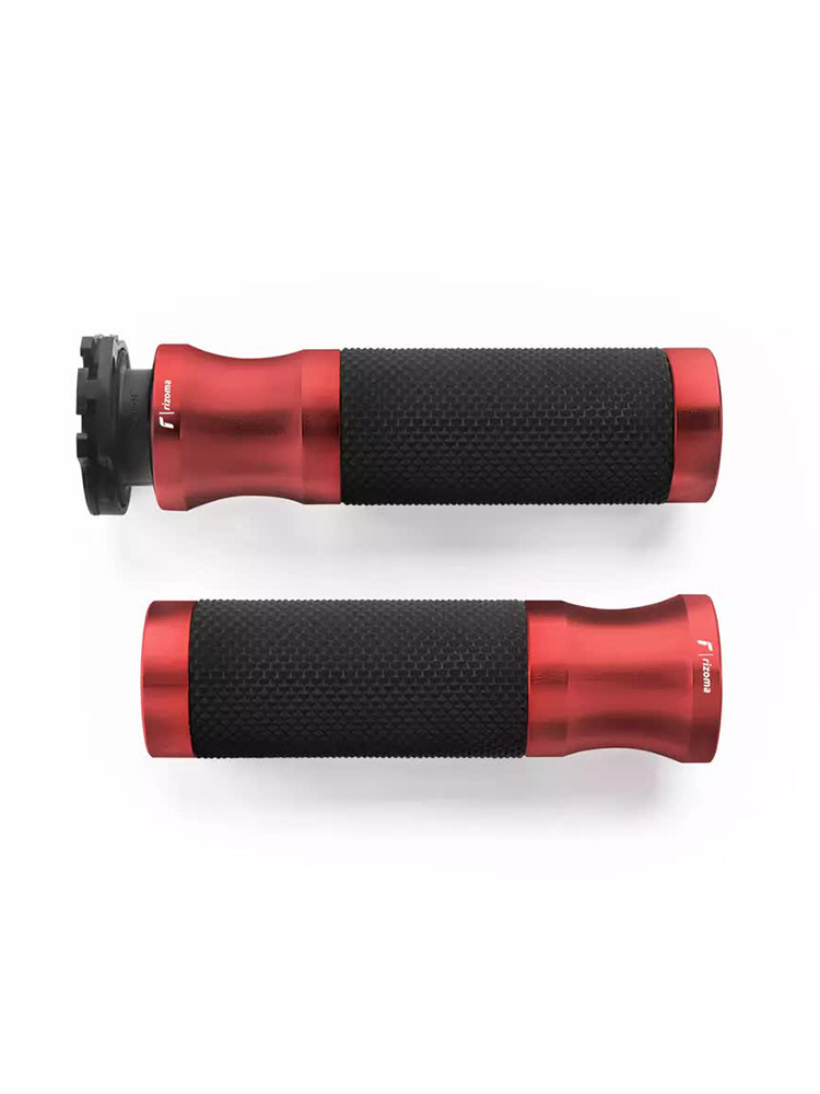 Manetki motocyklowe Rizoma Sport (Ø 22 mm) czerwono-czarne