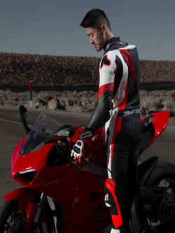 Kombinezon motocyklowy jednoczęściowy Spidi Sport Warrior Perforated Pro czarno-czerwony