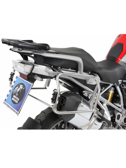 Zestaw: kufry boczne + stelaże Hepco&Becker Xplorer Cutout BMW R1200GS LC Adventure (14-18) srebrne