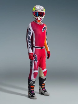 Bluza cross Alpinestars MX Racer Portl czerwono-szara