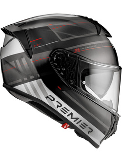 Kask integralny Premier Evoluzione SP92 czarno-biało-szary