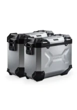 Zestaw: kufry boczne + stelaże PRO TRAX ADV SW-Motech Yamaha Tracer 7/ GT (RM55, RM56) (25-) srebrne [poj.: 2 x 37 L]