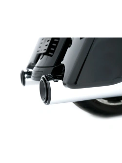 Tłumiki motocyklowe Rinehart Racing 4.5" HP45 XL do wybranych modeli Harley Davidson Touring chromowane/czarne