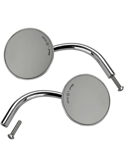 Lusterko motocyklowe uniwersalne Biltwell Round chrom