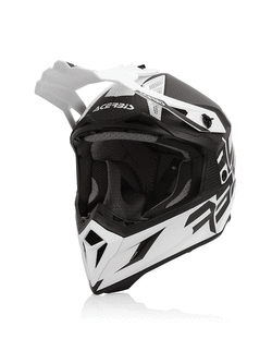 Kask enduro Acerbis Steel Carbon biało-czarny