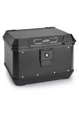 Kufer centralny Kappa Monolock KMX400B K'Metrobox aluminiowy z systemem Crablock, czarny [płyta montażowa w zestawie; poj.: 40l]