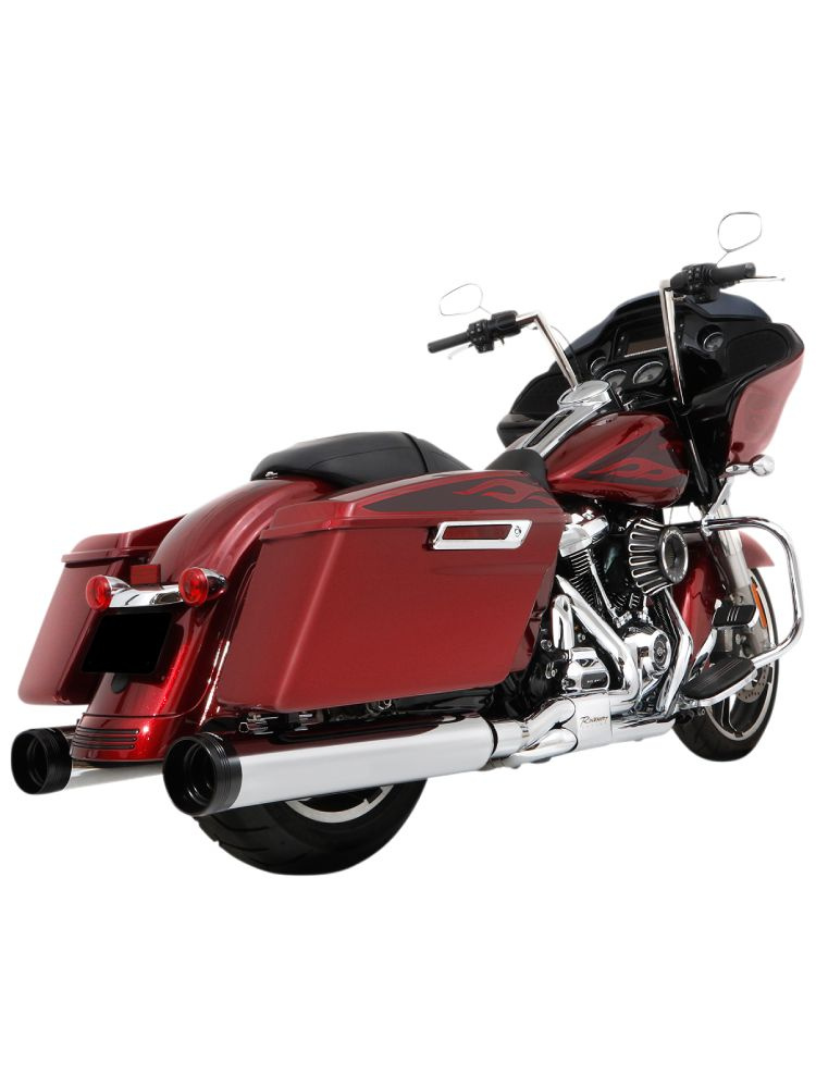 Tłumiki motocyklowe Rinehart Racing 4,5" DBX45 do modeli Harleya Davidsona Touring chromowane/czarne