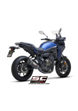 Pełny układ wydechowy 2-1, SC-Project SC1-S Carbon, Czarny kolektor - Yamaha Tracer 700 [20], Tracer 7 / GT [21]