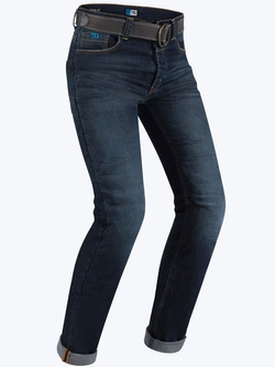 Jeansy motocyklowe PMJ CafeRacer niebieskie