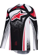 Bluza cross Alpinestars MX Techstar Nomur czarno-biało-czerwona