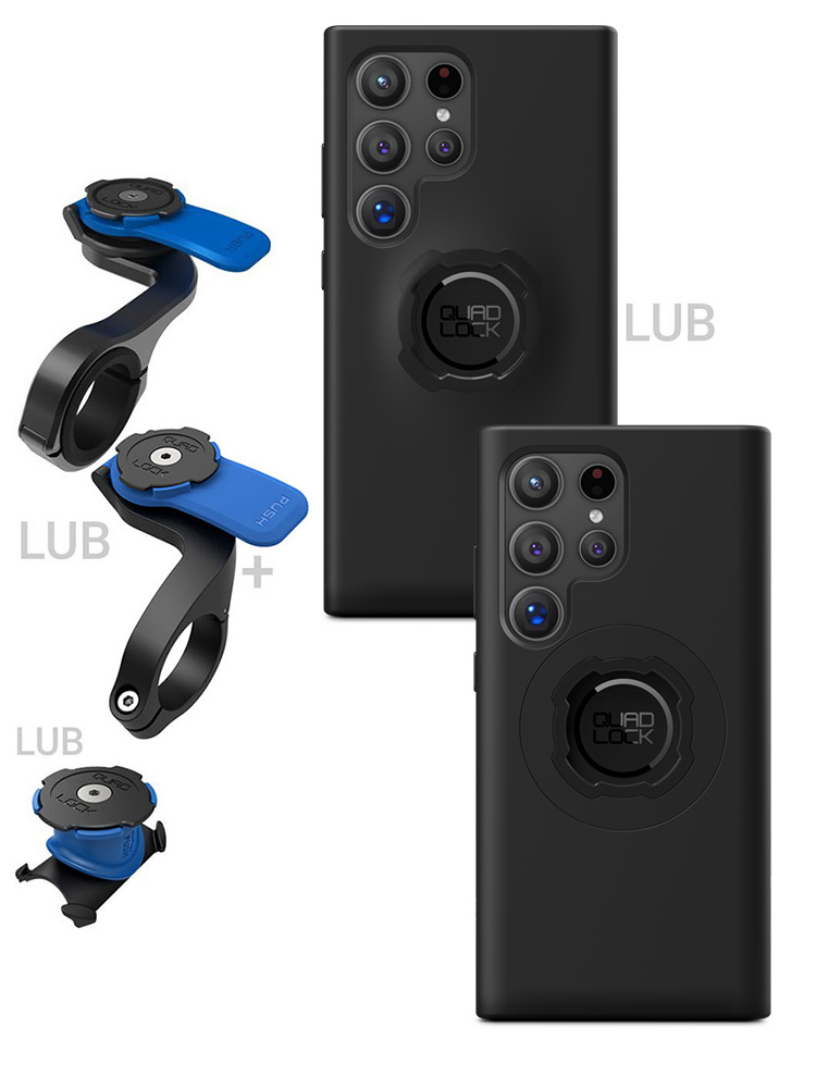Zestaw rowerowy: etui na telefon Samsung Galaxy S24 Ultra + mocowanie Quad Lock
