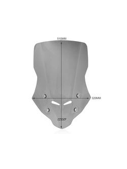 Szyba motocyklowa WRS Caponord Honda CB 750 Hornet (23-24) mocno przyciemniana