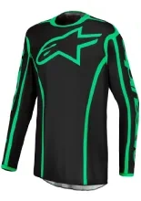 Bluza cross dziecięca Alpinestars MX Fluid Apex V2 czarno-zielona
