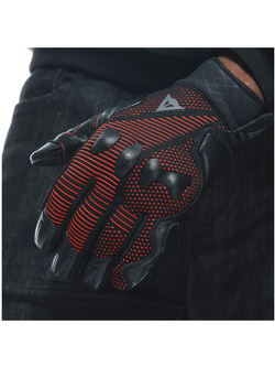 Rękawice motocyklowe Dainese Unruly Ergo-Tek czarno-czerwone