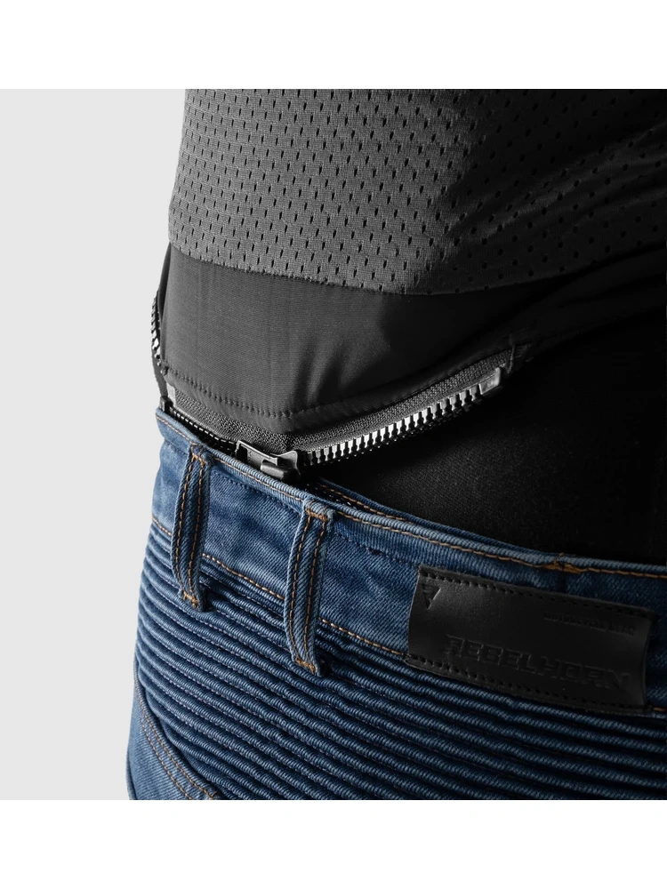 Jeansy motocyklowe Rebelhorn Eagle 4 Regular Fit niebieskie