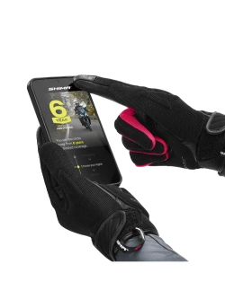 Rękawice motocyklowe damskie Shima Sonic czarno-różowe