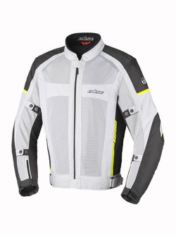 Kurtka motocyklowa tekstylna Büse Santerno jasnoszara