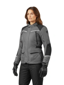 Kurtka motocyklowa damska tekstylna REV’IT! Voltiac 3 H2O szaro-czarna