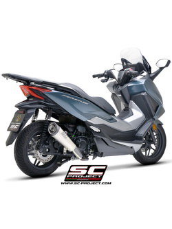 Tłumik motocyklowy SC-Project S2 Honda Forza 350 (21-24) tytan