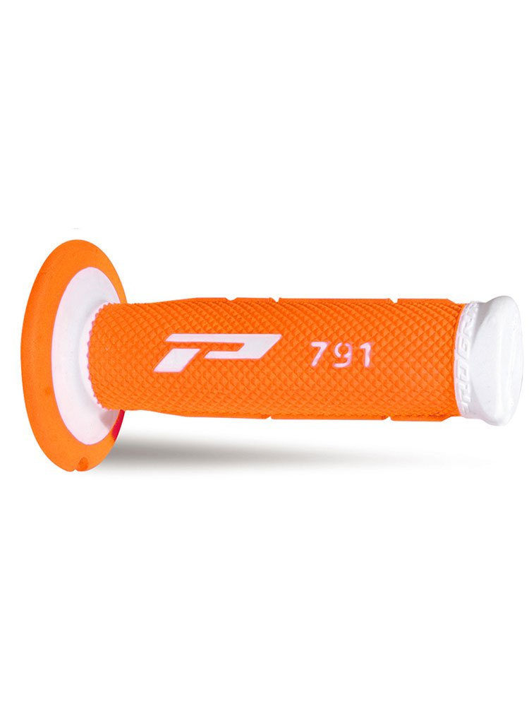 Manetki off-road Progrip 791 biało-pomarańczowe fluo