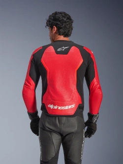Kurtka motocyklowa skórzana Alpinestars GP Force Airflow v2 czarno-czerwona