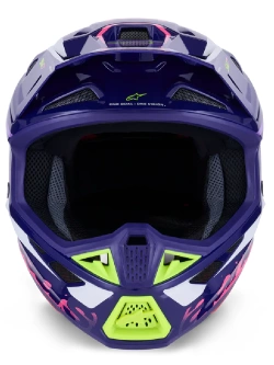Kask enduro Alpinestars SM7 Deed fioletowo-różowy-fluo połysk
