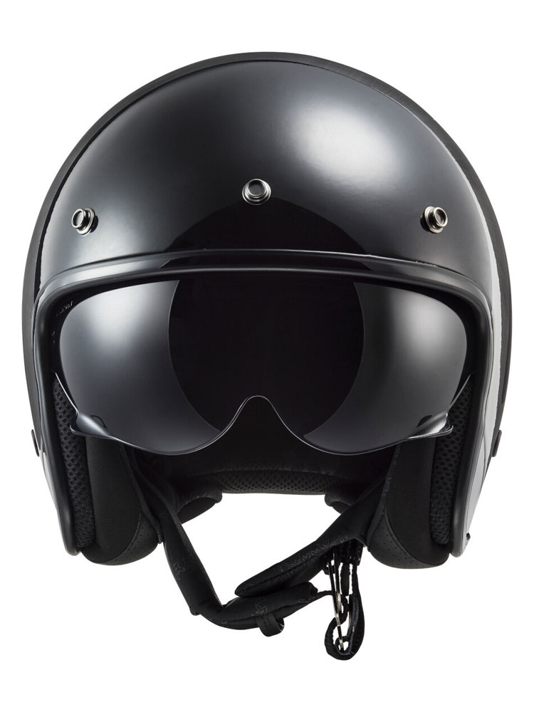 Kask otwarty LS2 OF601 Bob II Lines czarno-szary