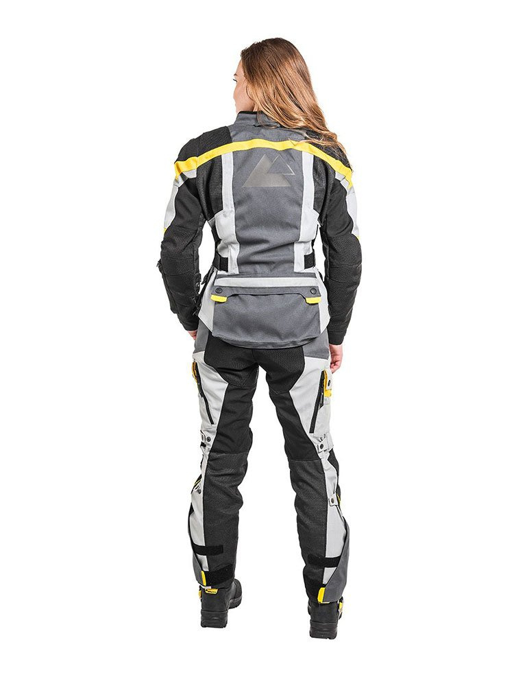 Kurtka motocyklowa damska tekstylna Touratech Companero Summer Traveller szara