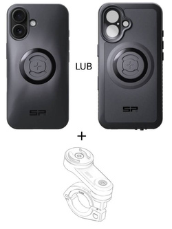 Zestaw na motocykl: etui na telefon iPhone 16 + mocowanie SP Connect