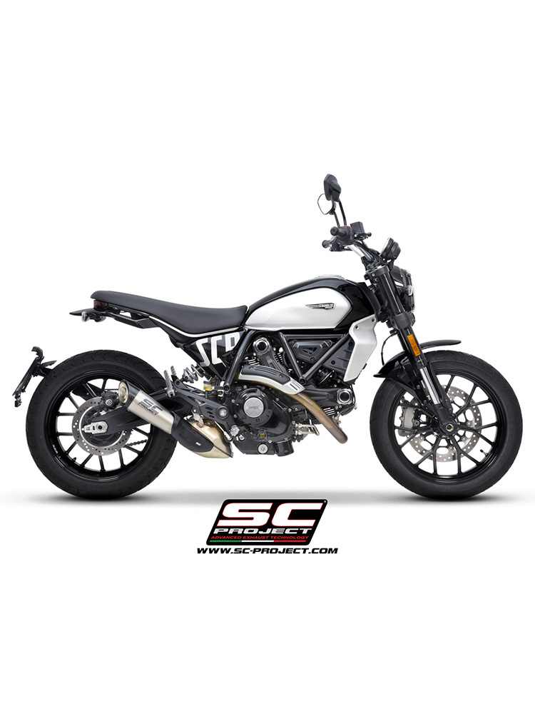 Tłumik motocyklowy SC-Project C1 Ducati Scrambler 800 (23-) tytan