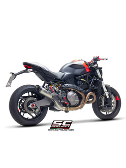 Tłumik SC-Project S1 Titanium + Carbon (Slip on) - Ducati Monster 821 [18-20]
