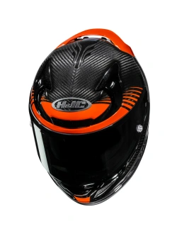 Kask integralny HJC RPHA 12 Carbon Tovin czarno-niebiesko-pomarańczowy